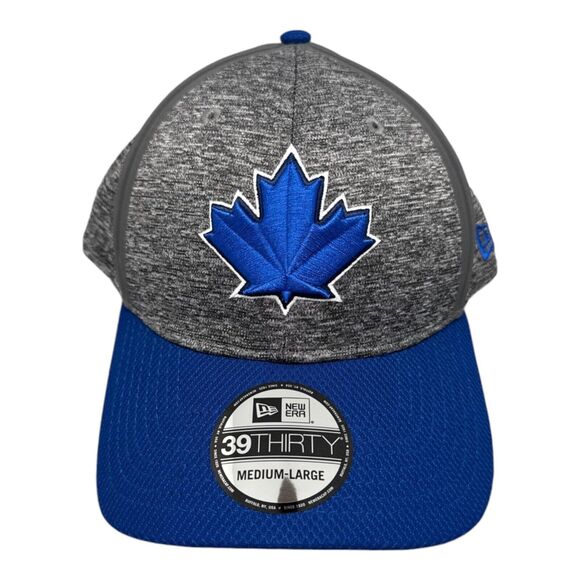 New Era 39thirty Toronto Blue Jays Gray/Blue Flex Fit Men's Sz Med-Large NWT